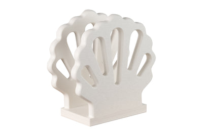 White seashell nautical collection napkin holders