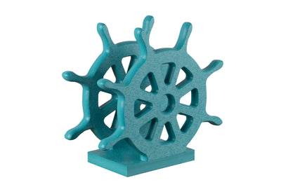 Aruba blue ships wheel nautical collection napkin holders