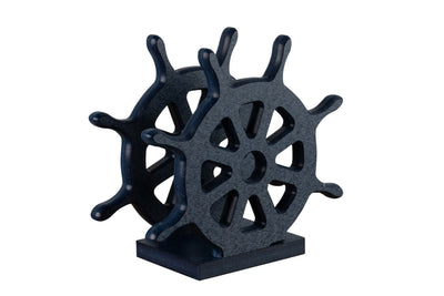 Patriot blue ships wheel nautical collection napkin holders