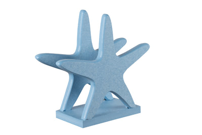 Powder blue starfish nautical collection napkin holders