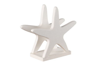 White starfish nautical collection napkin holders