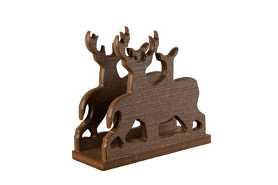 Mahogany Whitetail Deer Wildlife Collection Napkin Holders