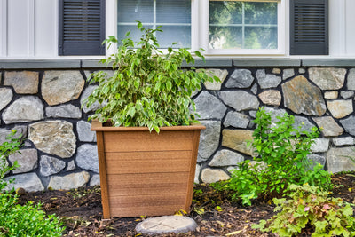 Large 27 Inch Square Poly Planters