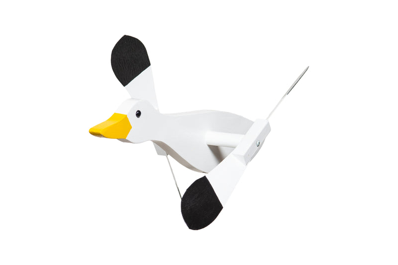 Snow Goose Wooden Whirlybird