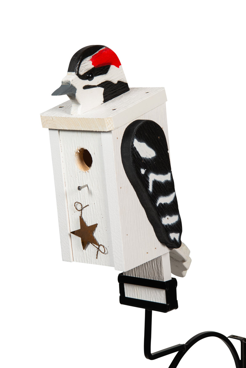 Woodpecker Wooden Bird Shaped Birdhouse