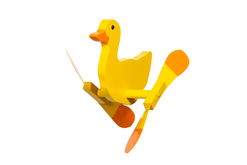 Yellow Duck Wooden Whirlybird